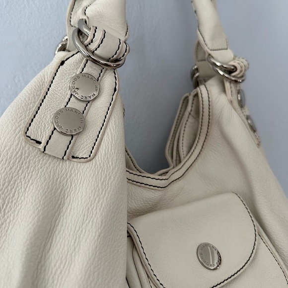 EUC Marc by Marc Jacobs white leather shoulder bag - Picture 2 of 4